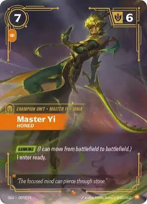 Master Yi Honed NN promo