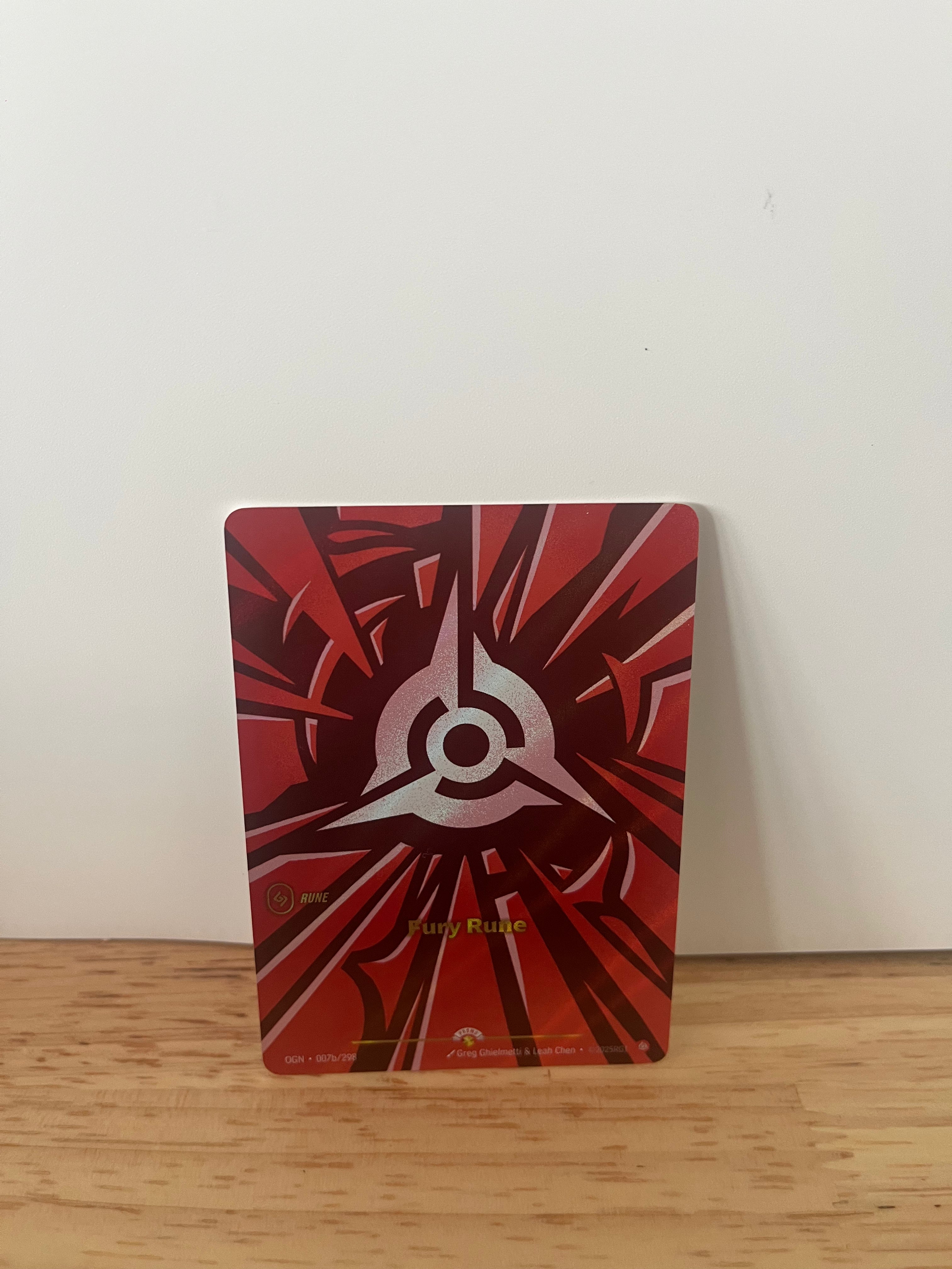 Fury Rune (Alt Art) OGN-007b/298 – Riftbound: League of Legends TCG Origins