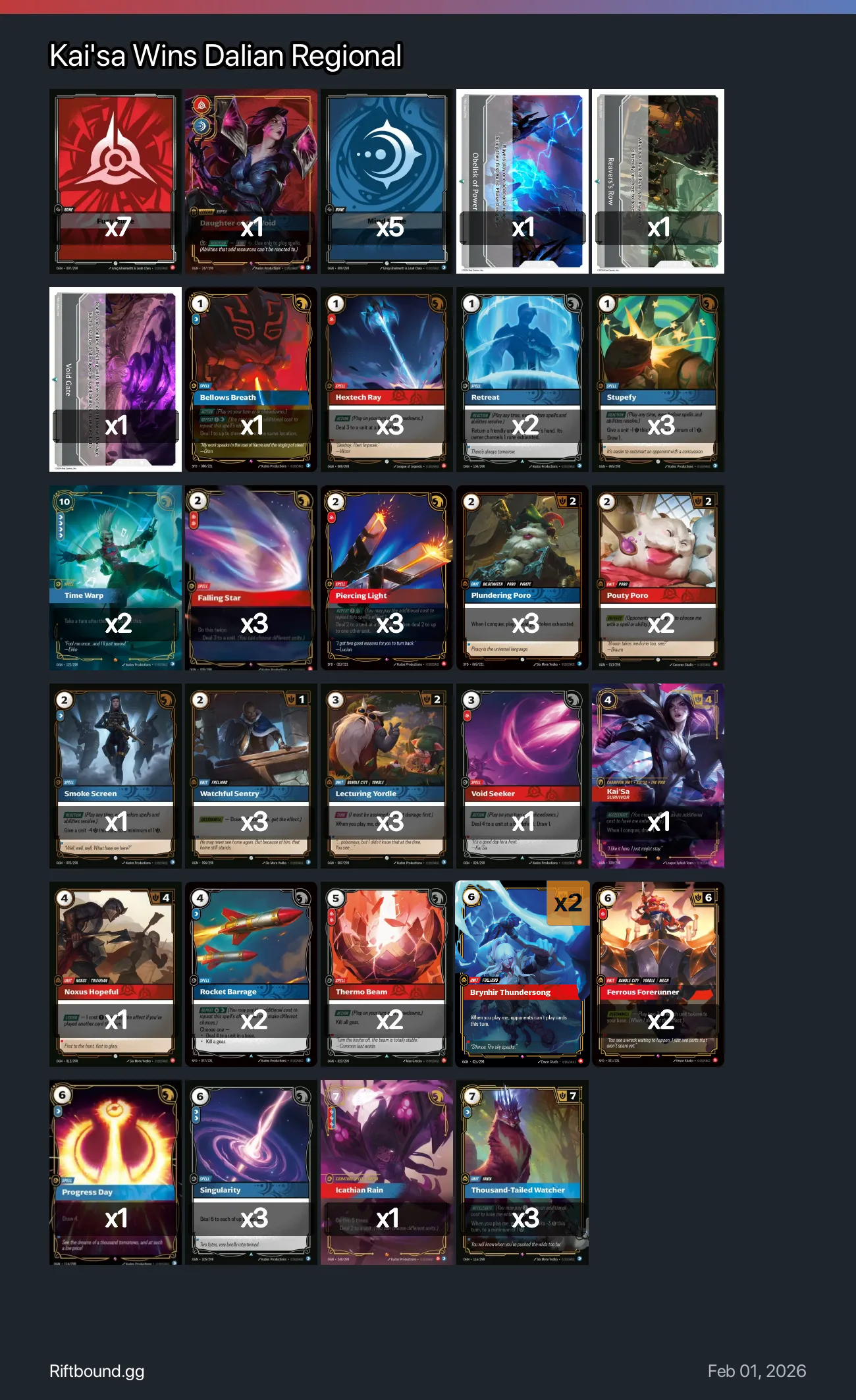 Kai'sa Tempo Deck — Dalian Regional 1st Place | Chinese Language